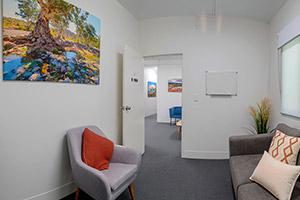 Sample of a consulting room with wall art.